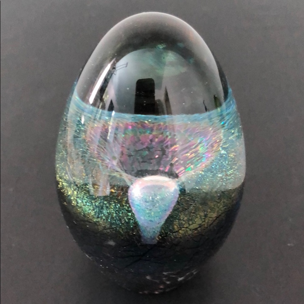 ❌SOLD❌EICKHOLT ART GLASS COLLECTOR EGG PAPERWEIGHT - Picture 14 of 16